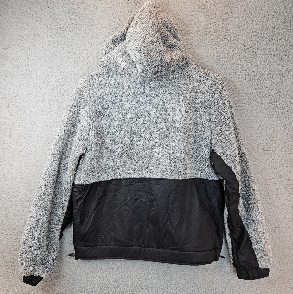 Outdoor Collection By International 26 Mixed Media Faux Sherpa Nylon Hooded - Picture 8 of 10